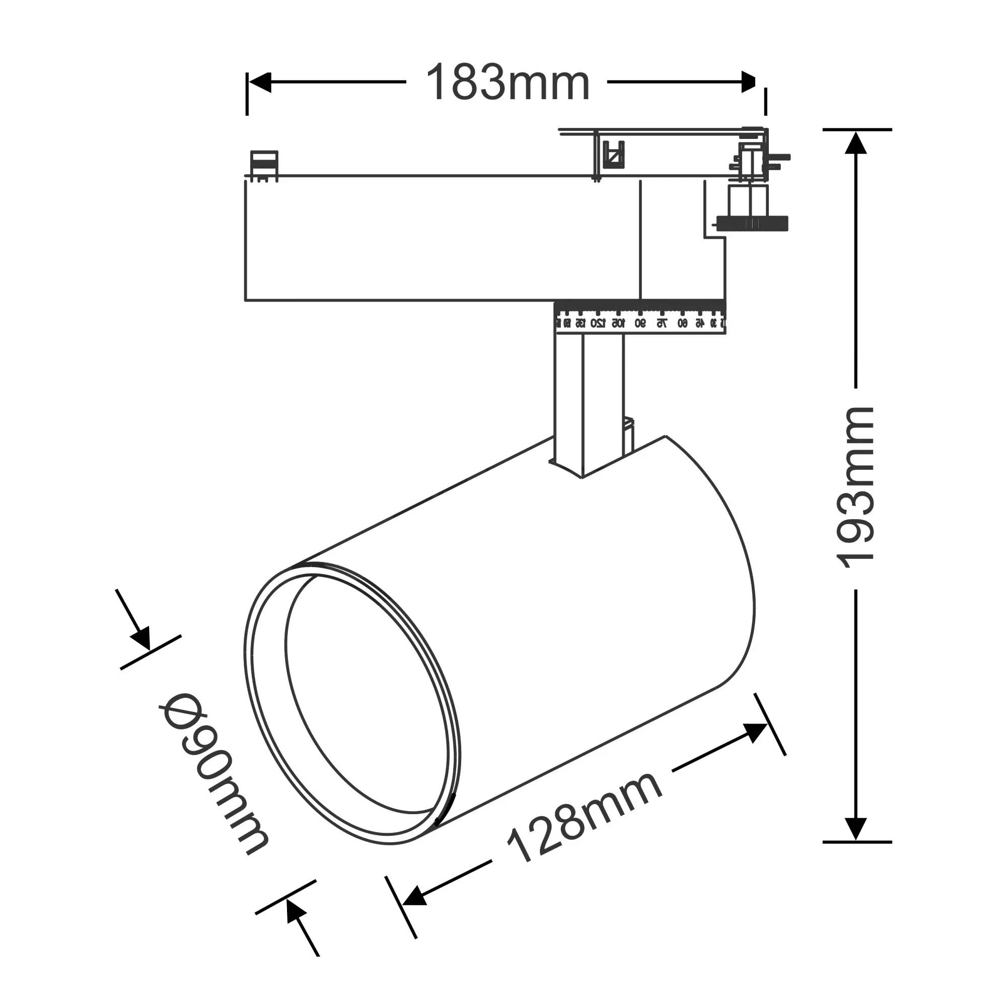 Axa 25 Tracks Luminaires Dlux Track Fitting 16-29W